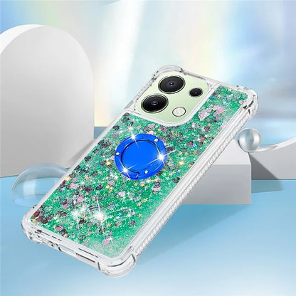 YB Quicksand Series-7 TPU Phone Case for Xiaomi Redmi Note 13 4G Kickstand Cover