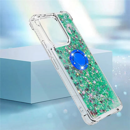 YB Quicksand Series-7 TPU Phone Case for Xiaomi Redmi Note 13 4G Kickstand Cover