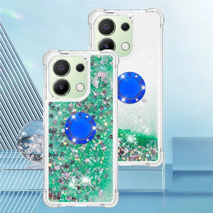 YB Quicksand Series-7 TPU Phone Case for Xiaomi Redmi Note 13 4G Kickstand Cover