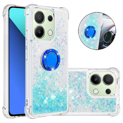 YB Quicksand Series-7 TPU Phone Case for Xiaomi Redmi Note 13 4G Kickstand Cover