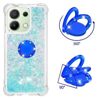 YB Quicksand Series-7 TPU Phone Case for Xiaomi Redmi Note 13 4G Kickstand Cover