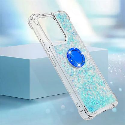 YB Quicksand Series-7 TPU Phone Case for Xiaomi Redmi Note 13 4G Kickstand Cover