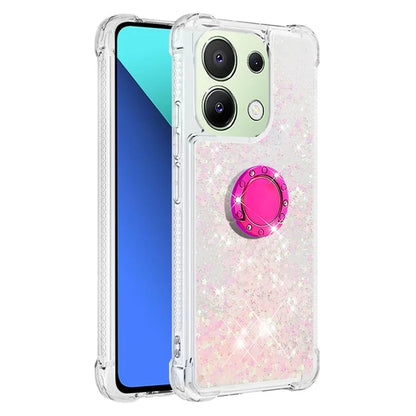 YB Quicksand Series-7 TPU Phone Case for Xiaomi Redmi Note 13 4G Kickstand Cover