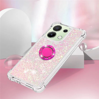YB Quicksand Series-7 TPU Phone Case for Xiaomi Redmi Note 13 4G Kickstand Cover