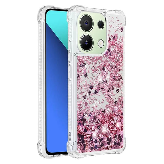 YB Quicksand Series-1 for Xiaomi Redmi Note 13 4G Shockproof TPU Phone Case Built-in Moving Sand Cover