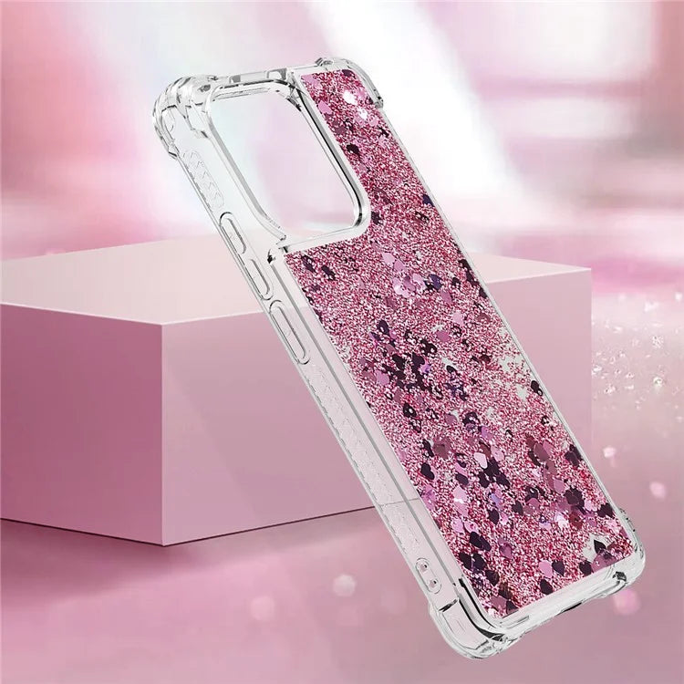 YB Quicksand Series-1 for Xiaomi Redmi Note 13 4G Shockproof TPU Phone Case Built-in Moving Sand Cover