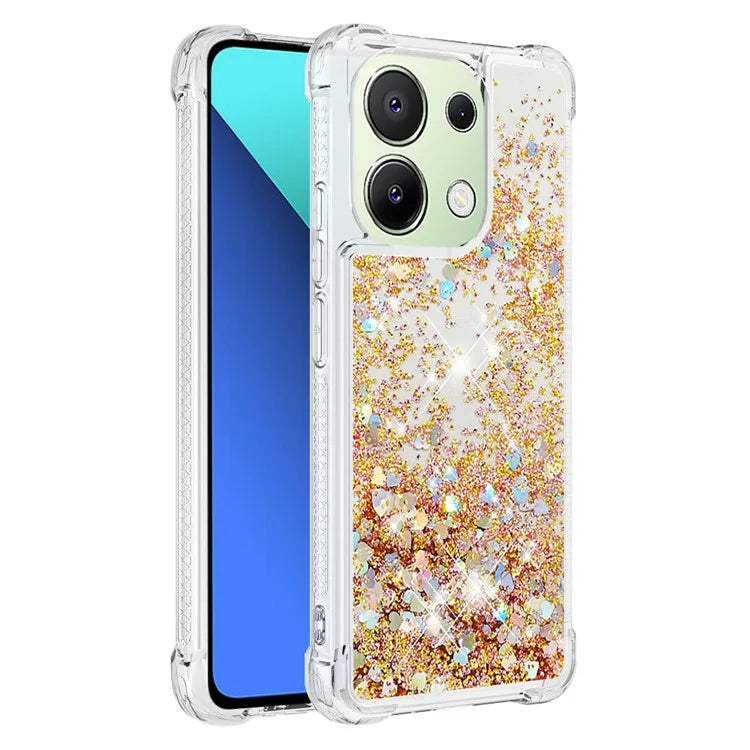 YB Quicksand Series-1 for Xiaomi Redmi Note 13 4G Shockproof TPU Phone Case Built-in Moving Sand Cover