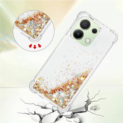 YB Quicksand Series-1 for Xiaomi Redmi Note 13 4G Shockproof TPU Phone Case Built-in Moving Sand Cover