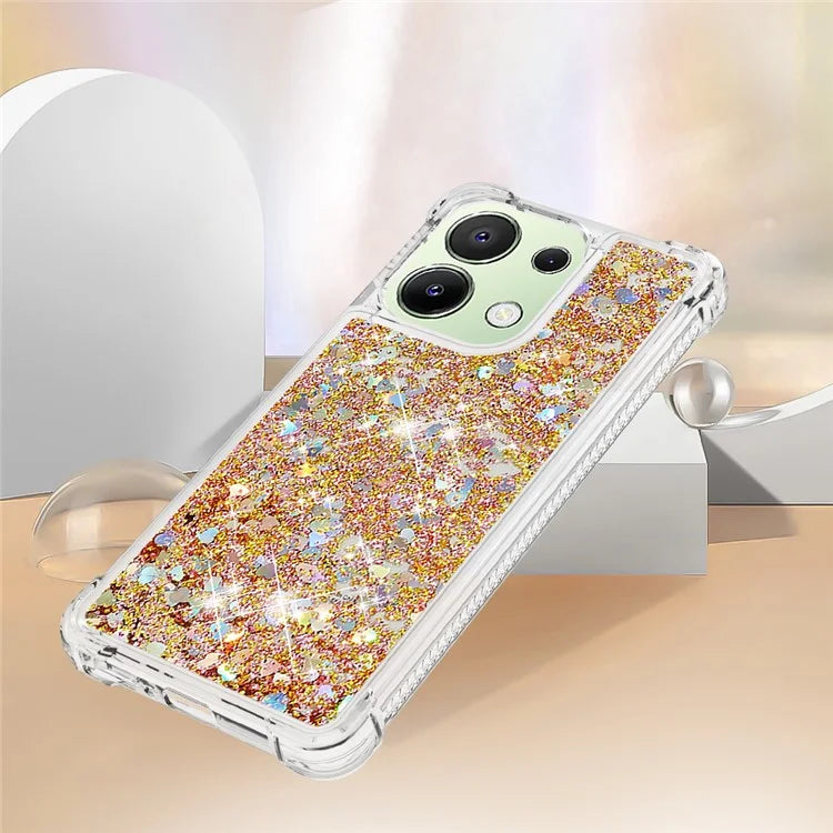 YB Quicksand Series-1 for Xiaomi Redmi Note 13 4G Shockproof TPU Phone Case Built-in Moving Sand Cover