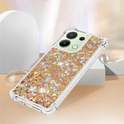 YB Quicksand Series-1 for Xiaomi Redmi Note 13 4G Shockproof TPU Phone Case Built-in Moving Sand Cover