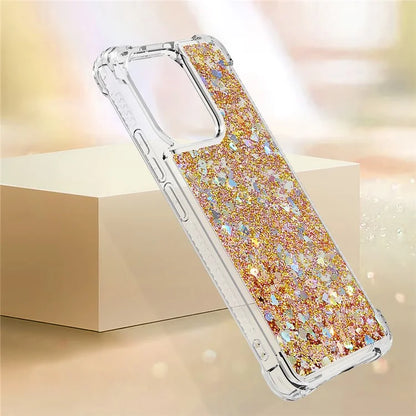 YB Quicksand Series-1 for Xiaomi Redmi Note 13 4G Shockproof TPU Phone Case Built-in Moving Sand Cover