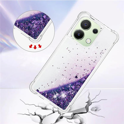 YB Quicksand Series-1 for Xiaomi Redmi Note 13 4G Shockproof TPU Phone Case Built-in Moving Sand Cover