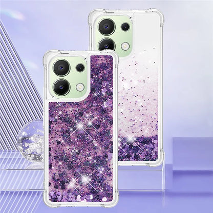 YB Quicksand Series-1 for Xiaomi Redmi Note 13 4G Shockproof TPU Phone Case Built-in Moving Sand Cover