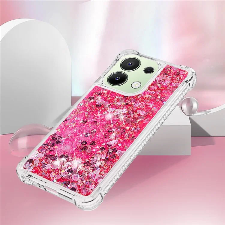 YB Quicksand Series-1 for Xiaomi Redmi Note 13 4G Shockproof TPU Phone Case Built-in Moving Sand Cover