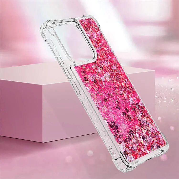 YB Quicksand Series-1 for Xiaomi Redmi Note 13 4G Shockproof TPU Phone Case Built-in Moving Sand Cover
