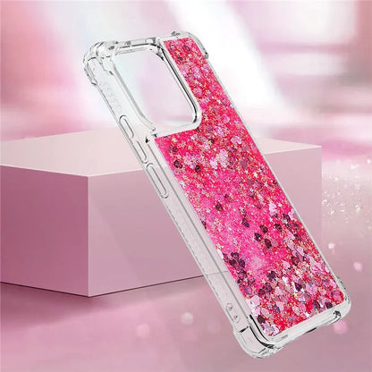 YB Quicksand Series-1 for Xiaomi Redmi Note 13 4G Shockproof TPU Phone Case Built-in Moving Sand Cover