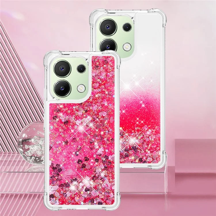 YB Quicksand Series-1 for Xiaomi Redmi Note 13 4G Shockproof TPU Phone Case Built-in Moving Sand Cover