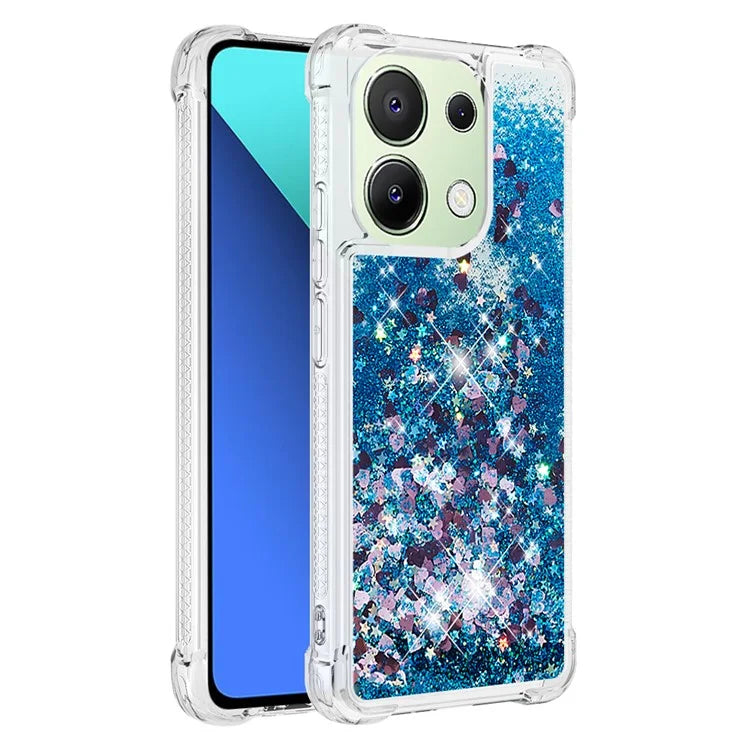 YB Quicksand Series-1 for Xiaomi Redmi Note 13 4G Shockproof TPU Phone Case Built-in Moving Sand Cover