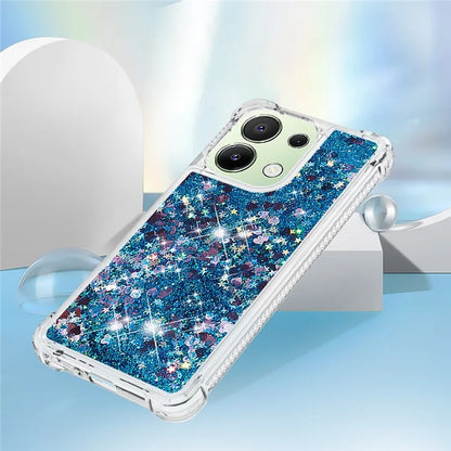 YB Quicksand Series-1 for Xiaomi Redmi Note 13 4G Shockproof TPU Phone Case Built-in Moving Sand Cover