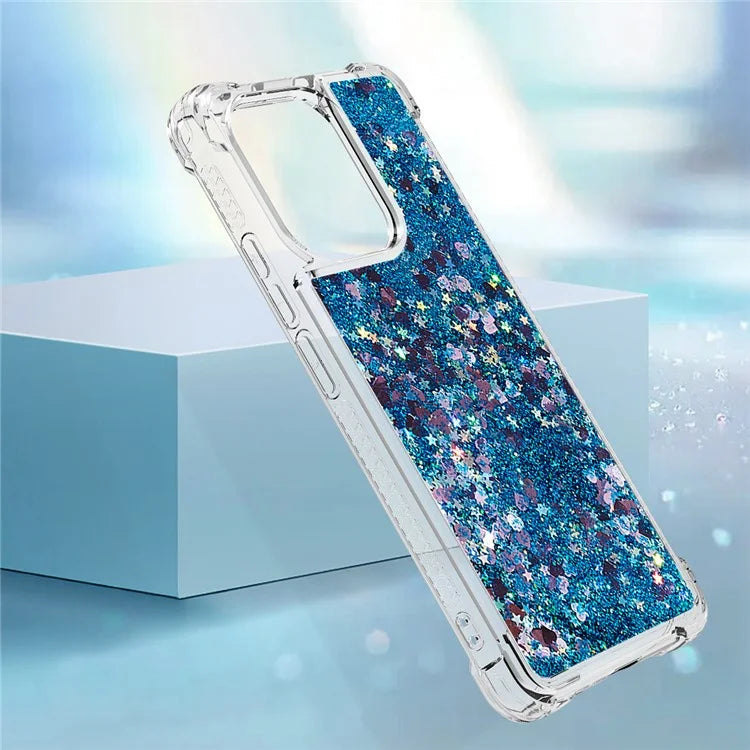 YB Quicksand Series-1 for Xiaomi Redmi Note 13 4G Shockproof TPU Phone Case Built-in Moving Sand Cover