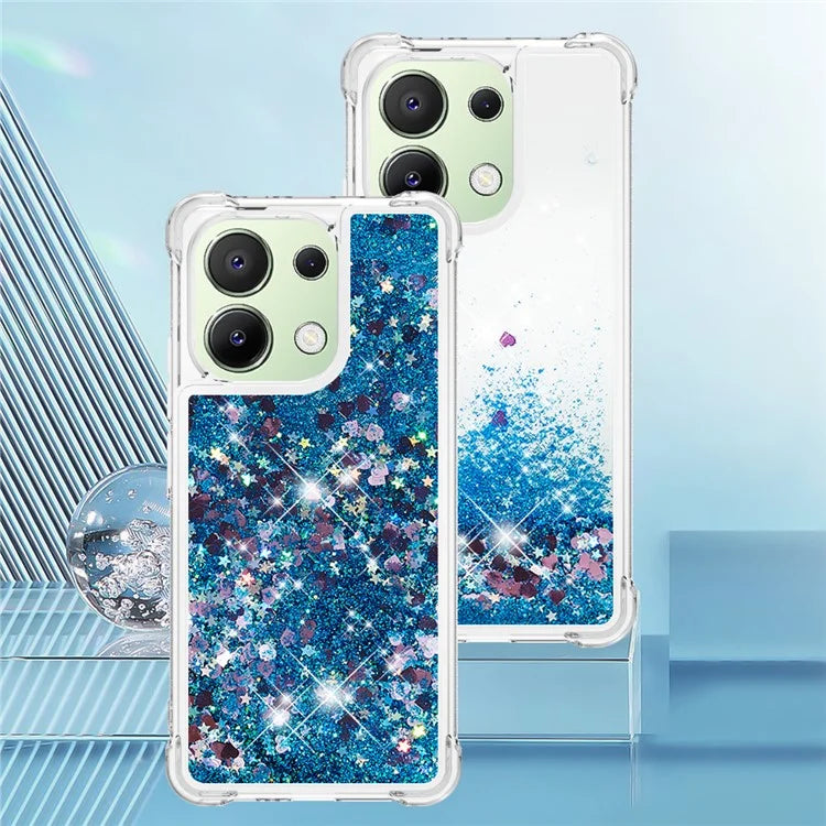 YB Quicksand Series-1 for Xiaomi Redmi Note 13 4G Shockproof TPU Phone Case Built-in Moving Sand Cover
