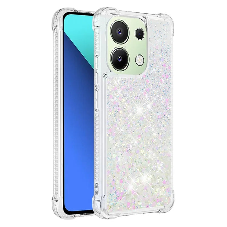 YB Quicksand Series-1 for Xiaomi Redmi Note 13 4G Shockproof TPU Phone Case Built-in Moving Sand Cover