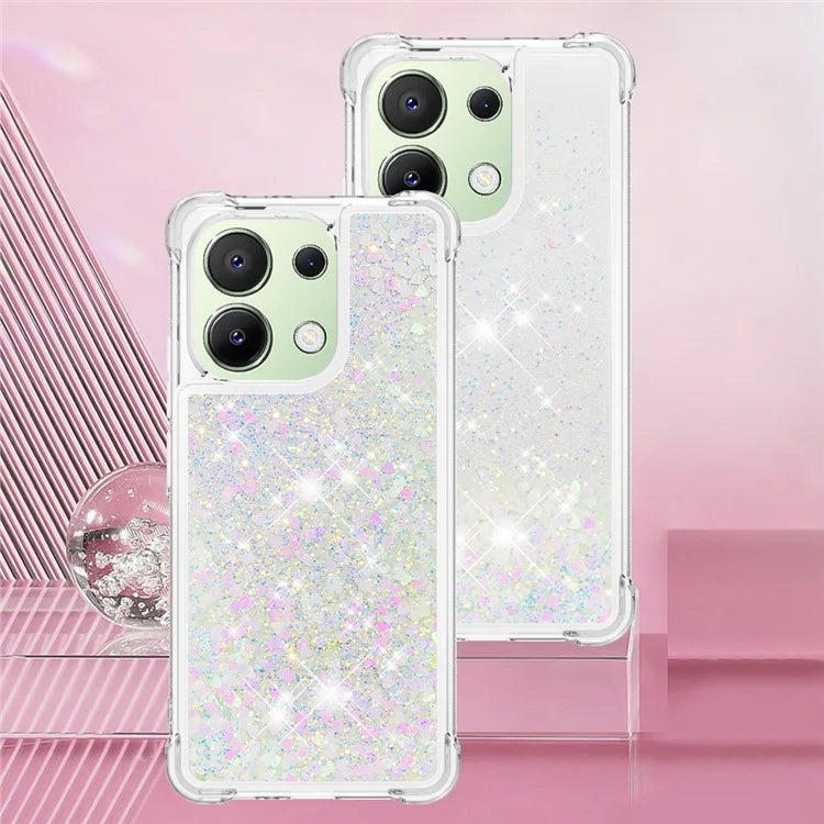 YB Quicksand Series-1 for Xiaomi Redmi Note 13 4G Shockproof TPU Phone Case Built-in Moving Sand Cover