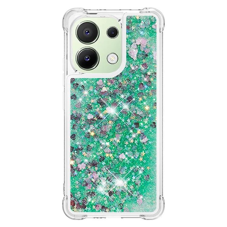 YB Quicksand Series-1 for Xiaomi Redmi Note 13 4G Shockproof TPU Phone Case Built-in Moving Sand Cover