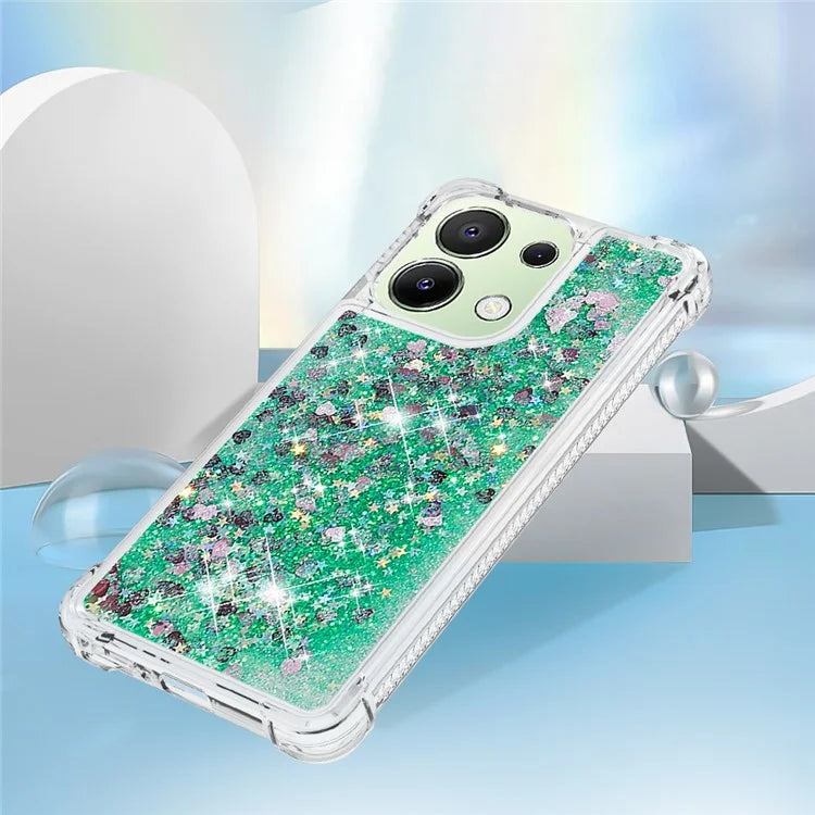 YB Quicksand Series-1 for Xiaomi Redmi Note 13 4G Shockproof TPU Phone Case Built-in Moving Sand Cover