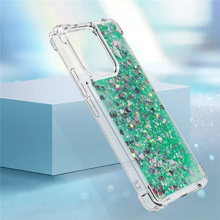 YB Quicksand Series-1 for Xiaomi Redmi Note 13 4G Shockproof TPU Phone Case Built-in Moving Sand Cover