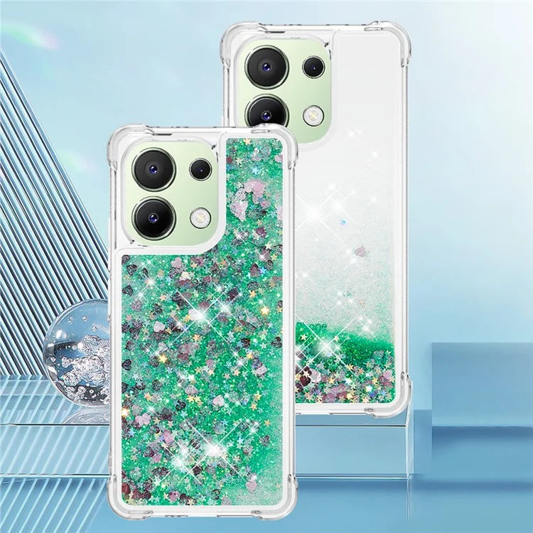 YB Quicksand Series-1 for Xiaomi Redmi Note 13 4G Shockproof TPU Phone Case Built-in Moving Sand Cover
