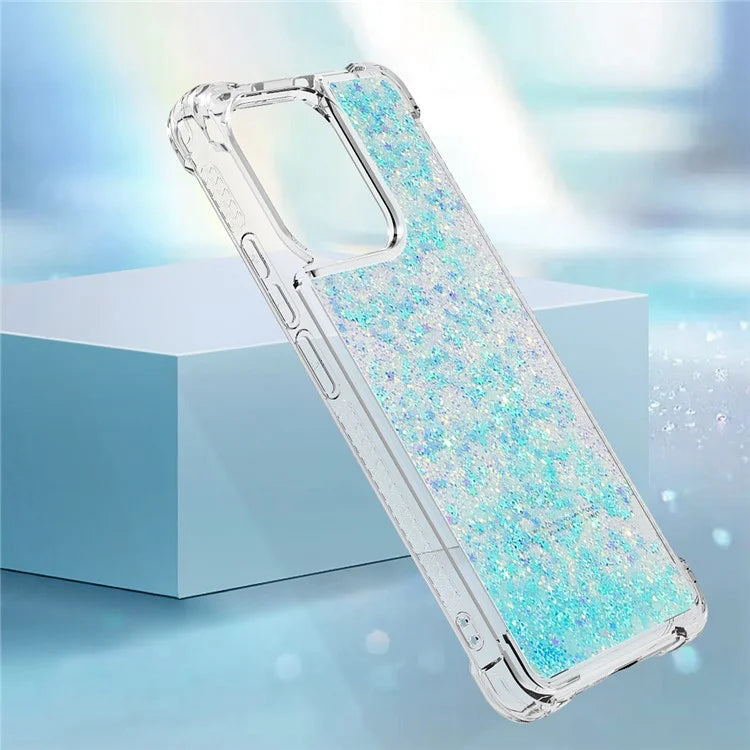 YB Quicksand Series-1 for Xiaomi Redmi Note 13 4G Shockproof TPU Phone Case Built-in Moving Sand Cover