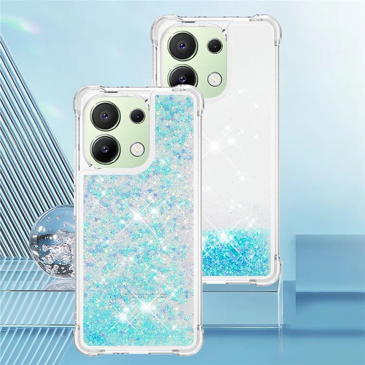 YB Quicksand Series-1 for Xiaomi Redmi Note 13 4G Shockproof TPU Phone Case Built-in Moving Sand Cover