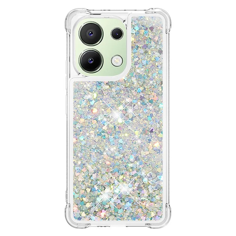 YB Quicksand Series-1 for Xiaomi Redmi Note 13 4G Shockproof TPU Phone Case Built-in Moving Sand Cover