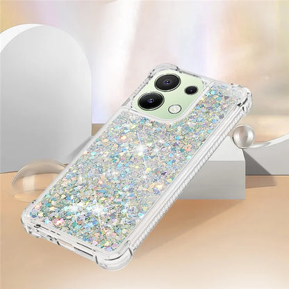 YB Quicksand Series-1 for Xiaomi Redmi Note 13 4G Shockproof TPU Phone Case Built-in Moving Sand Cover