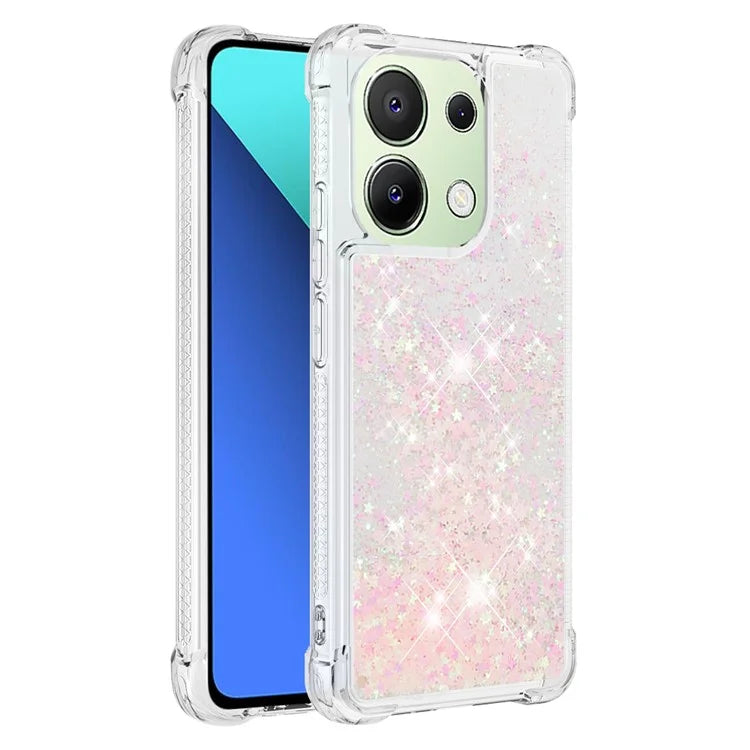 YB Quicksand Series-1 for Xiaomi Redmi Note 13 4G Shockproof TPU Phone Case Built-in Moving Sand Cover
