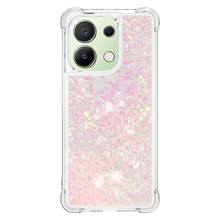 YB Quicksand Series-1 for Xiaomi Redmi Note 13 4G Shockproof TPU Phone Case Built-in Moving Sand Cover