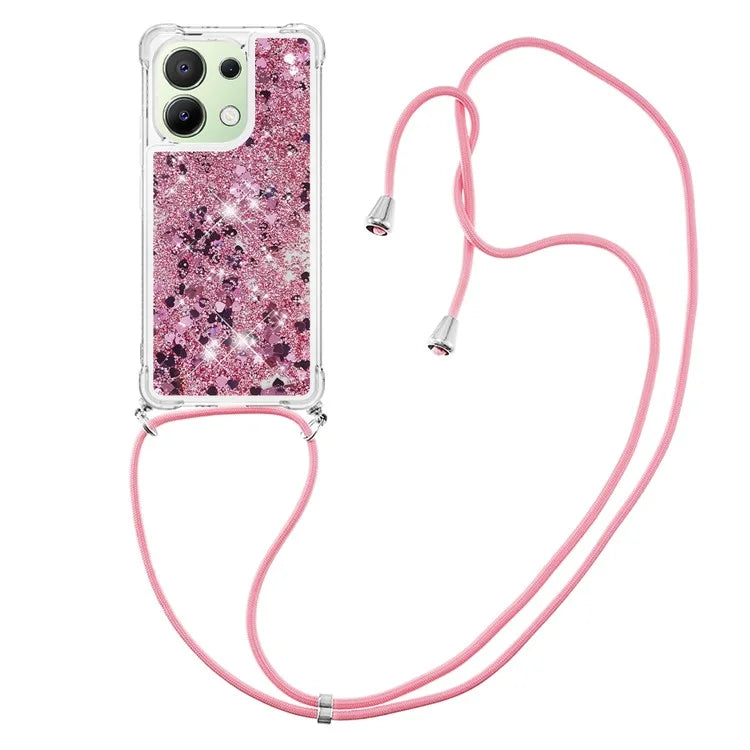 YB Quicksand Series-4 for Xiaomi Redmi Note 13 4G Shockproof TPU Case Liquid Sparkle Phone Shell