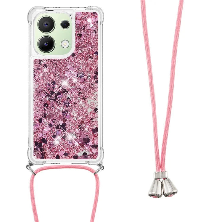 YB Quicksand Series-4 for Xiaomi Redmi Note 13 4G Shockproof TPU Case Liquid Sparkle Phone Shell