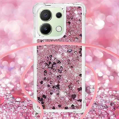 YB Quicksand Series-4 for Xiaomi Redmi Note 13 4G Shockproof TPU Case Liquid Sparkle Phone Shell