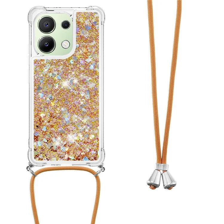 YB Quicksand Series-4 for Xiaomi Redmi Note 13 4G Shockproof TPU Case Liquid Sparkle Phone Shell