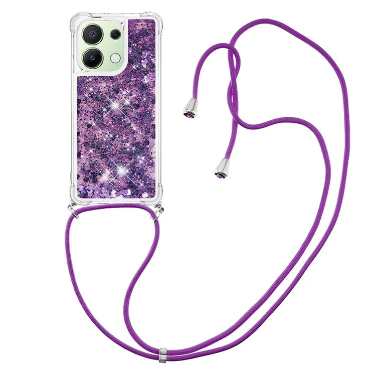 YB Quicksand Series-4 for Xiaomi Redmi Note 13 4G Shockproof TPU Case Liquid Sparkle Phone Shell