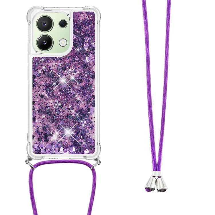YB Quicksand Series-4 for Xiaomi Redmi Note 13 4G Shockproof TPU Case Liquid Sparkle Phone Shell
