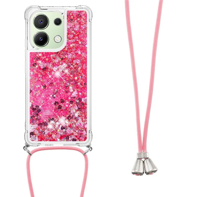 YB Quicksand Series-4 for Xiaomi Redmi Note 13 4G Shockproof TPU Case Liquid Sparkle Phone Shell