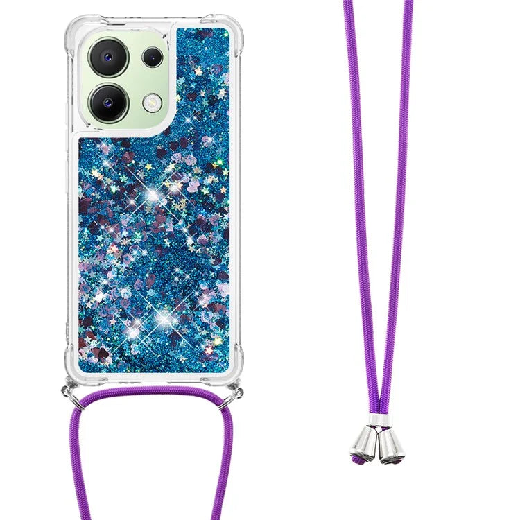 YB Quicksand Series-4 for Xiaomi Redmi Note 13 4G Shockproof TPU Case Liquid Sparkle Phone Shell
