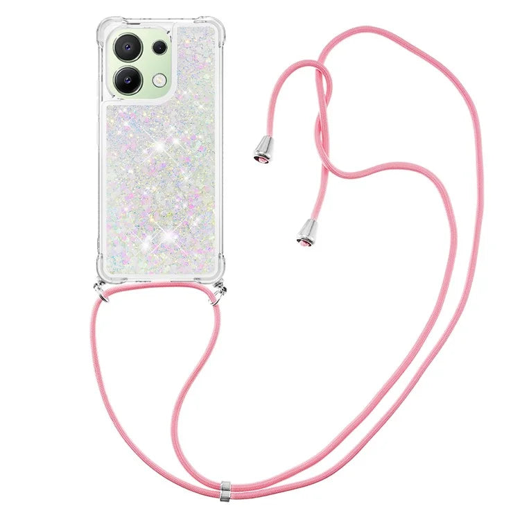 YB Quicksand Series-4 for Xiaomi Redmi Note 13 4G Shockproof TPU Case Liquid Sparkle Phone Shell