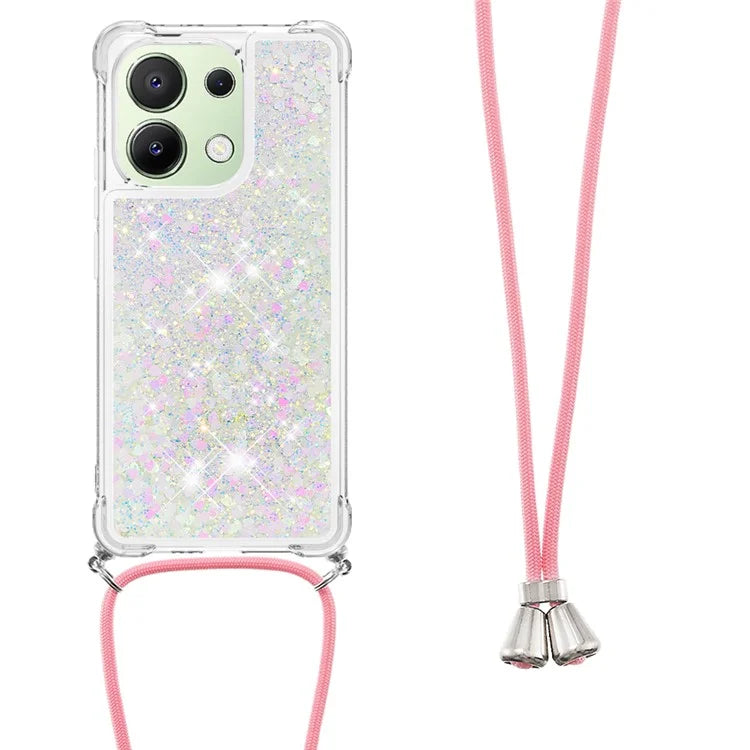 YB Quicksand Series-4 for Xiaomi Redmi Note 13 4G Shockproof TPU Case Liquid Sparkle Phone Shell