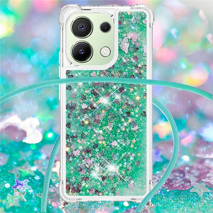 YB Quicksand Series-4 for Xiaomi Redmi Note 13 4G Shockproof TPU Case Liquid Sparkle Phone Shell