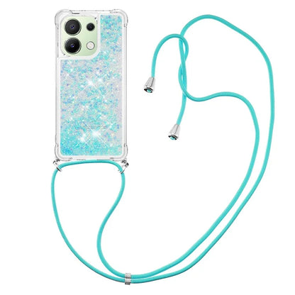 YB Quicksand Series-4 for Xiaomi Redmi Note 13 4G Shockproof TPU Case Liquid Sparkle Phone Shell