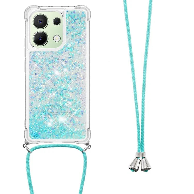 YB Quicksand Series-4 for Xiaomi Redmi Note 13 4G Shockproof TPU Case Liquid Sparkle Phone Shell
